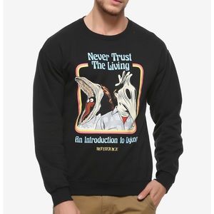 Beetlejuice Never trust the living Crewneck